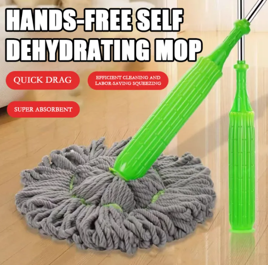 Pull & Dry Mop No Hand Squeeze
